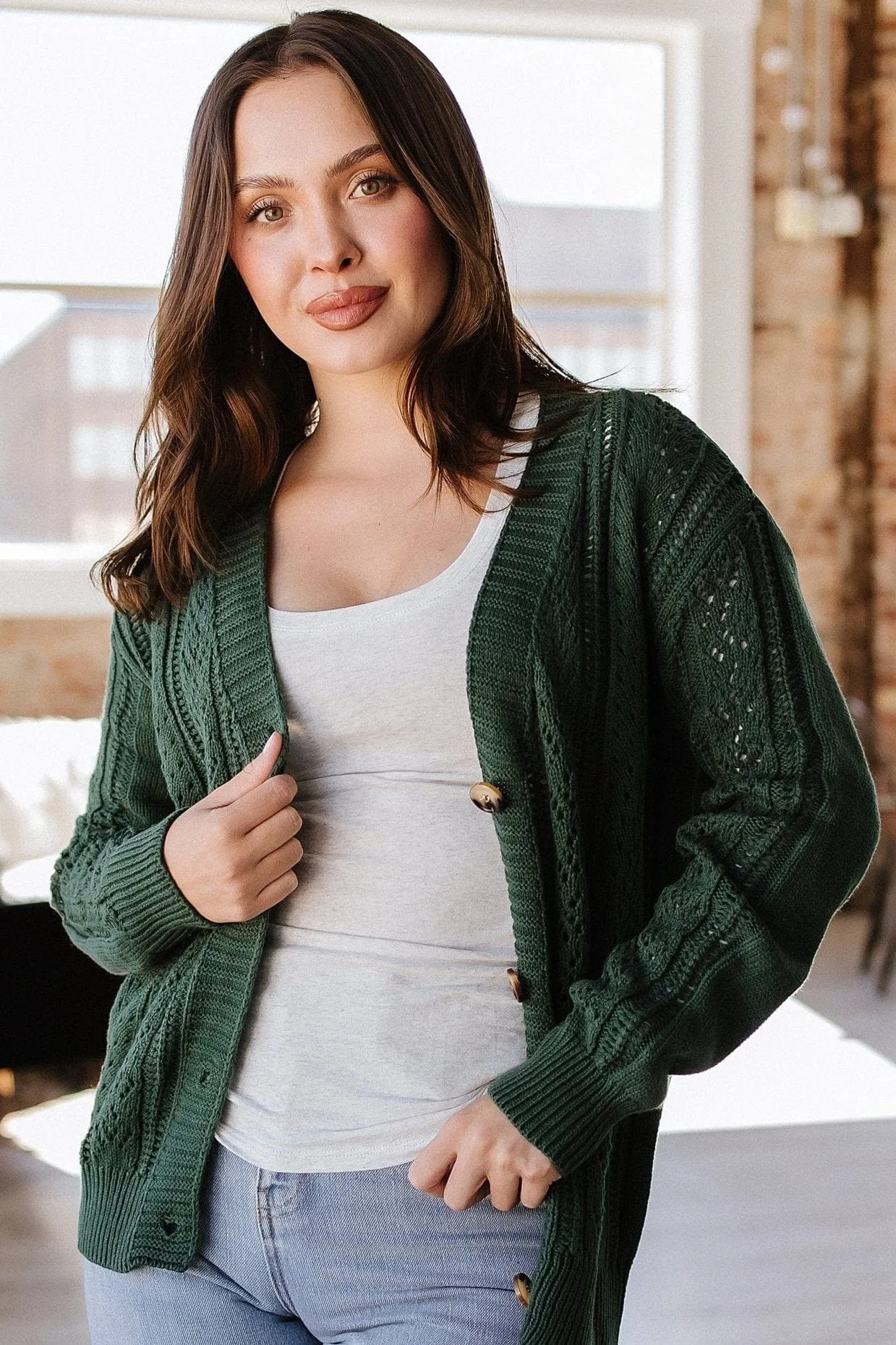 Adam Hollow Knit Cardigan