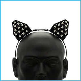 Black RGB LED Ears