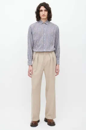 Blue & Multicolour Check Shirt