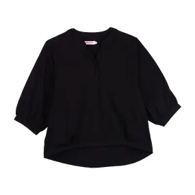 Bobson Japanese Ladies Basic Tees Relaxed Fit 144706 (Black)