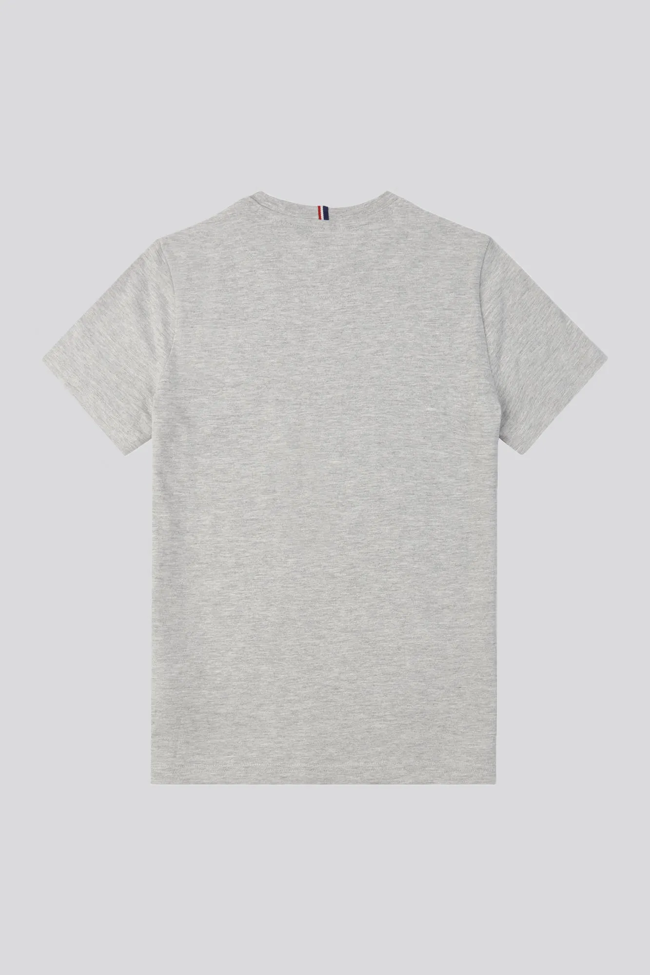 Boys Double Horsemen T- Shirt in Mid Grey Marl