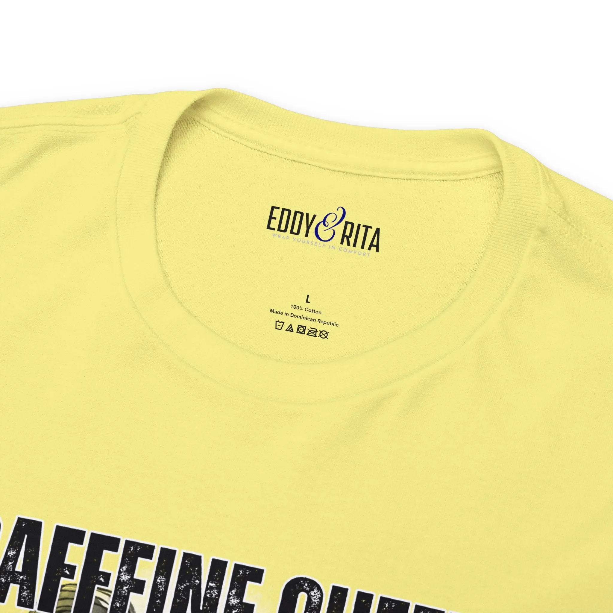 Caffeine Queen Comfort - Women's Heavy Cotton Tee for Coffee Lovers