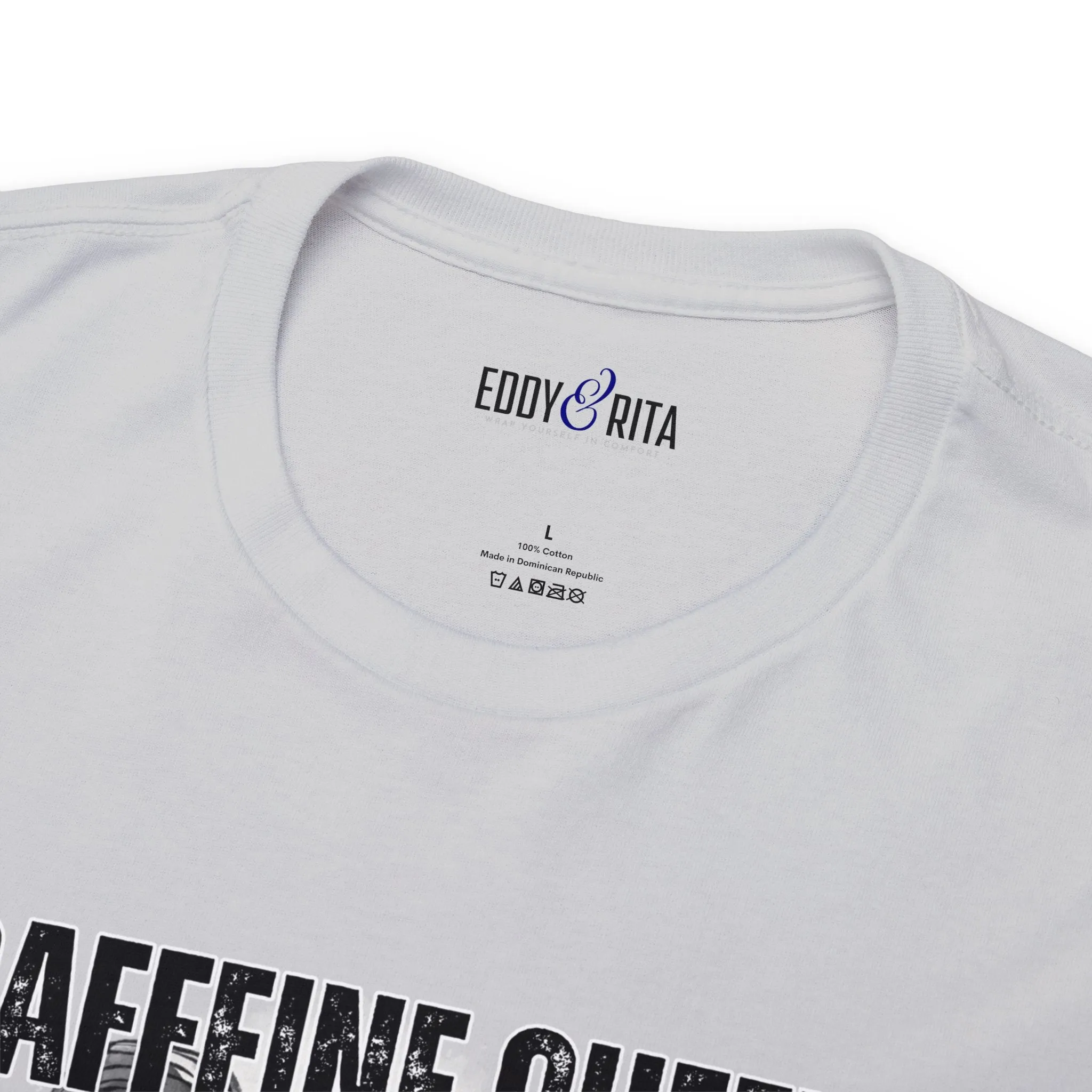 Caffeine Queen Comfort - Women's Heavy Cotton Tee for Coffee Lovers