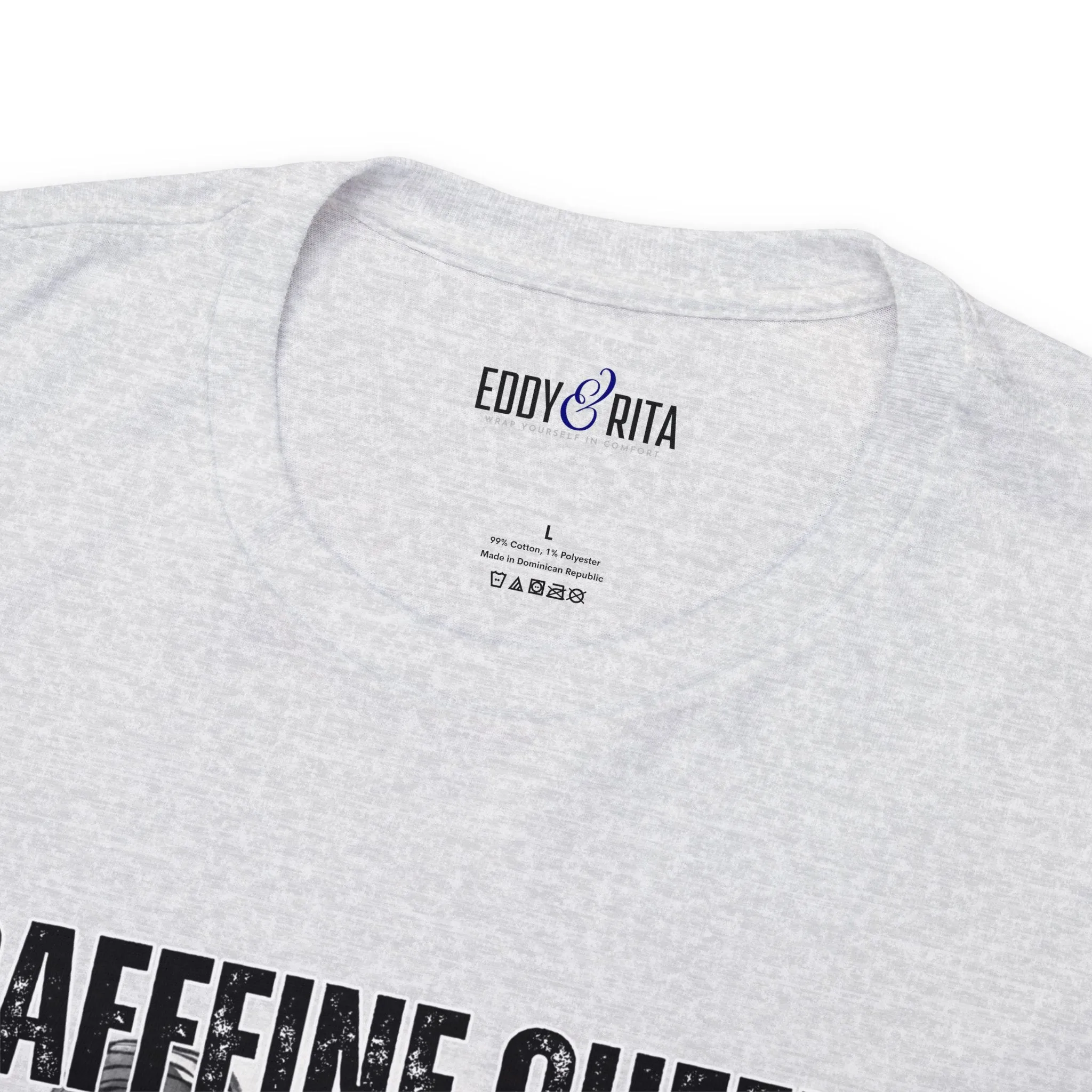 Caffeine Queen Comfort - Women's Heavy Cotton Tee for Coffee Lovers