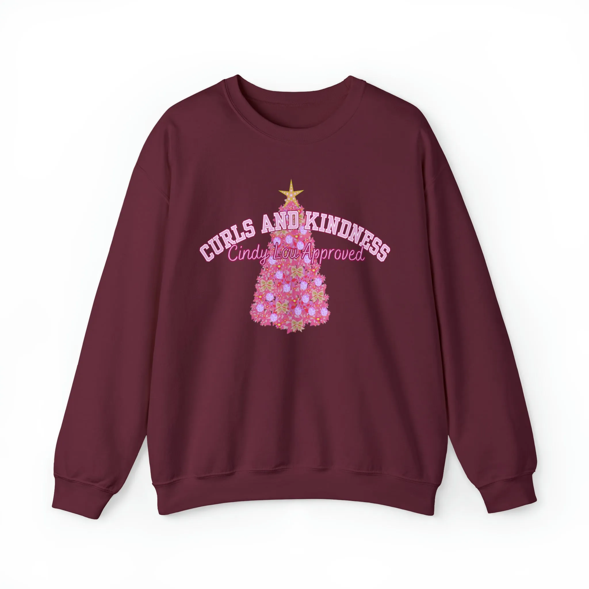 Curls and Kindness: Cindy Lou Approved Women's Sweatshirt for Festive Comfort