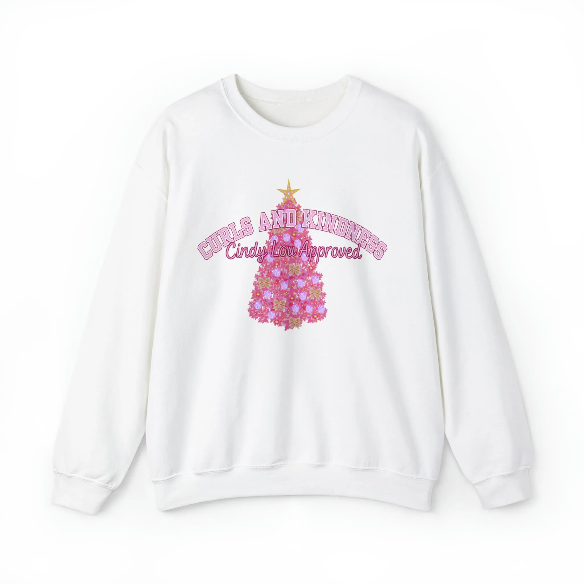 Curls and Kindness: Cindy Lou Approved Women's Sweatshirt for Festive Comfort