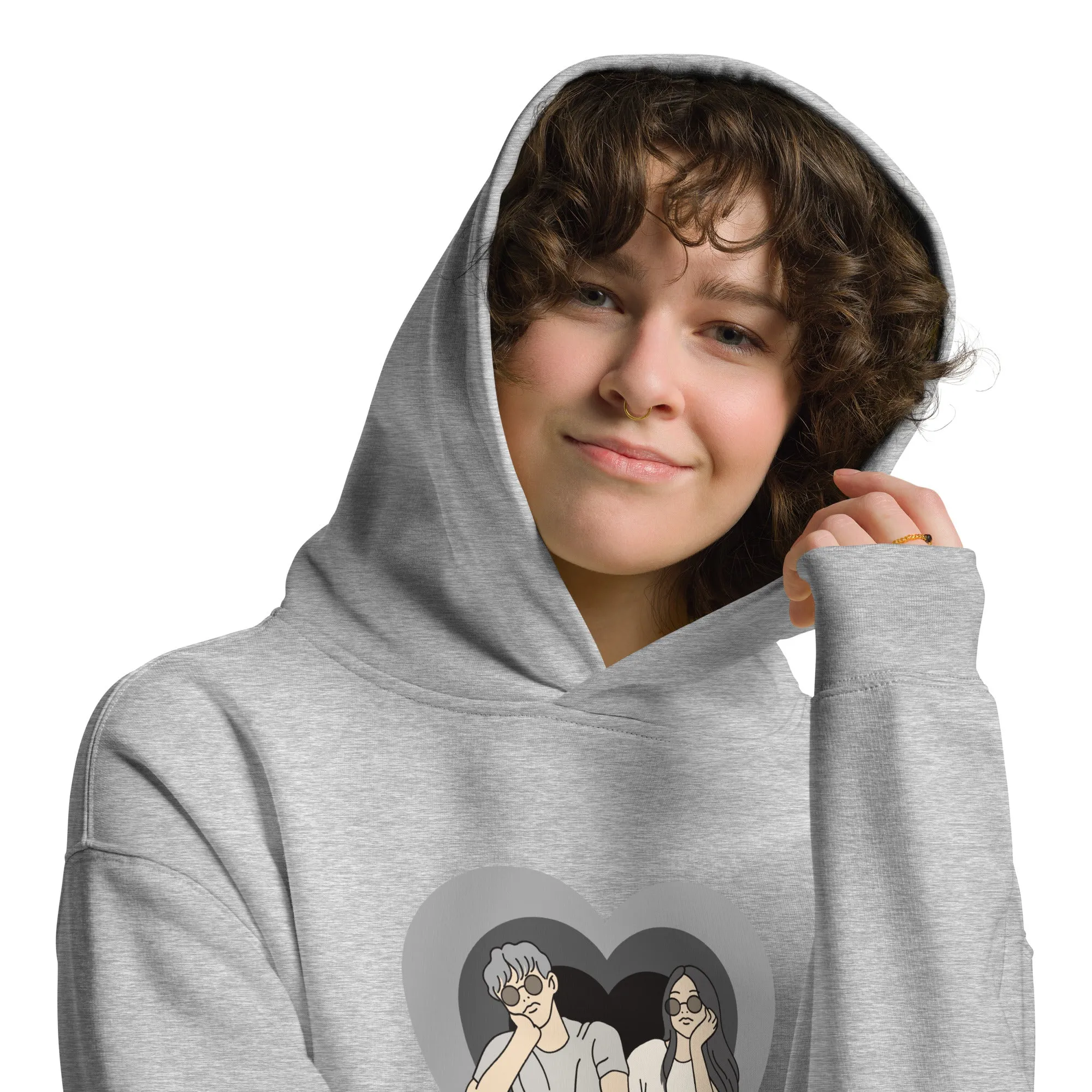 DUO MODERN "The Young Lovers" Unisex Oversized Hoodie