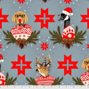 FLANNEL : Buck, Buck, Goose - Blue Spruce $12.49/ Yard