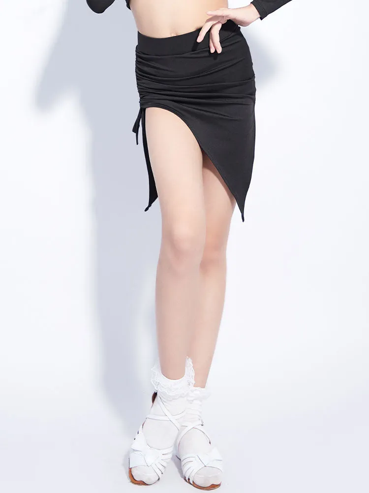 Latin Dance Irregular Skirt Professional Training Bottoms
