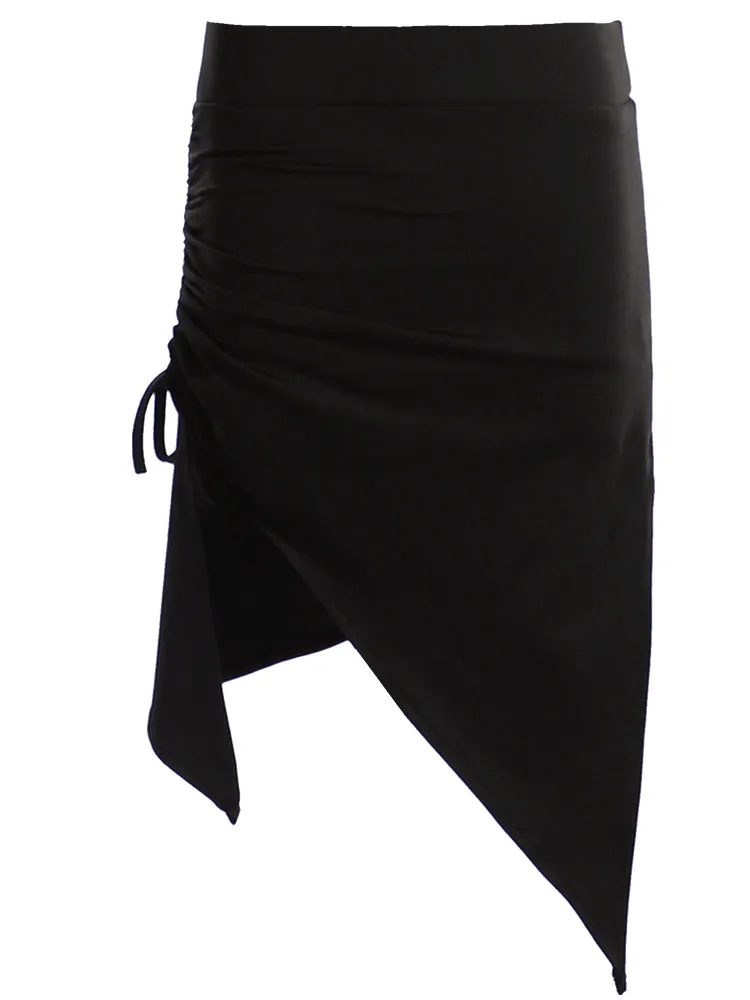 Latin Dance Irregular Skirt Professional Training Bottoms