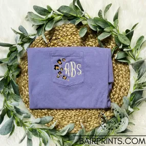 Leopard Monogram Pocket T-Shirt