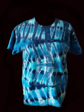 Men's Short-Sleeve Tee/Blue Zig-zag
