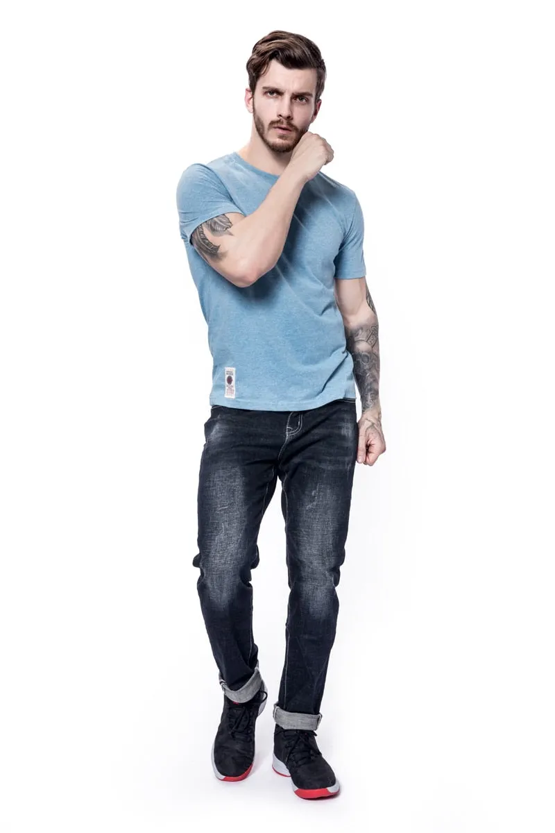 Men's T-shirt Cotton Solid Color t shirt Men Causal O-neck Basic Tshirt