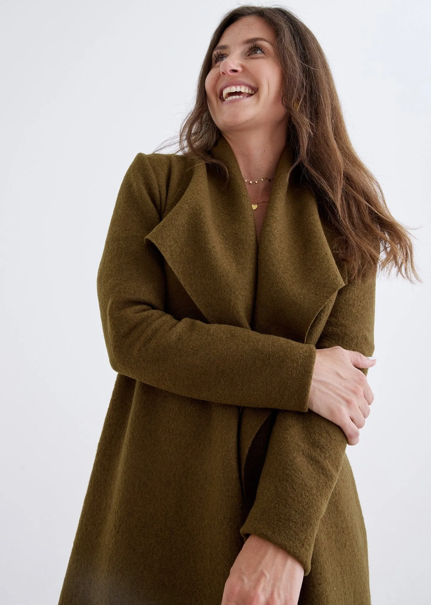 Merino Cardigan in Oregano