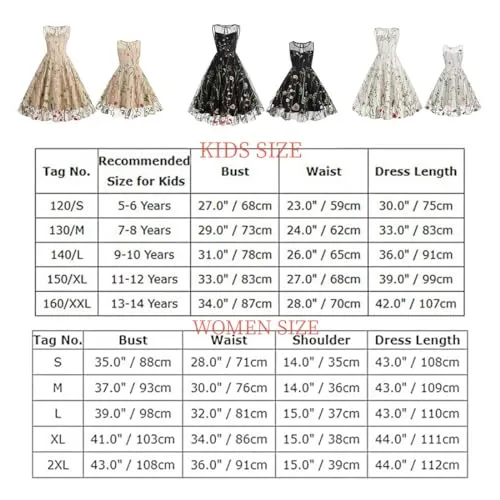 Mommy and Me Matching Floral Dresses Mom and Daughter Dress Women Mesh Flower Embroidered Dress Girls Tulle Embroidery Dress