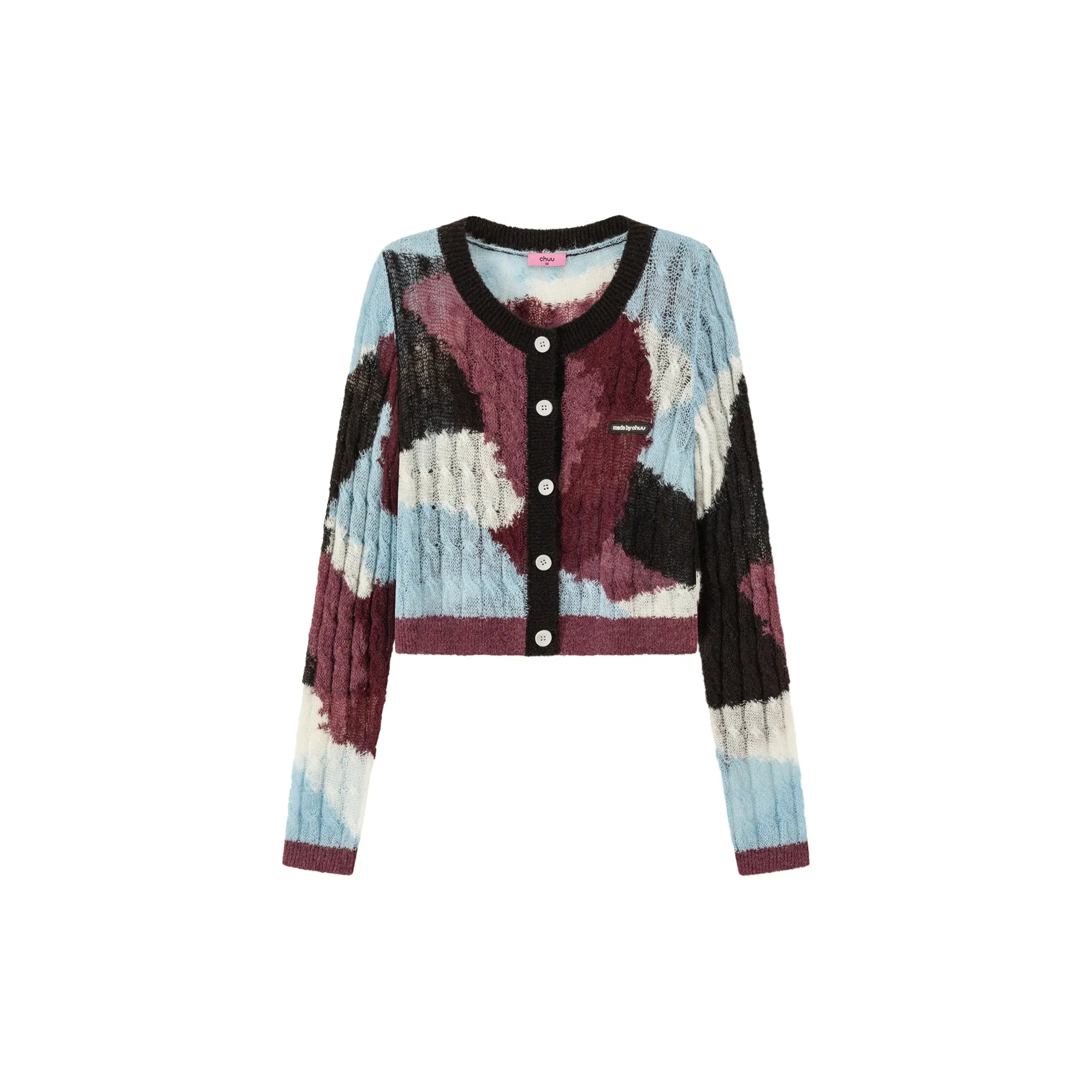 Multi-Color Button Cardigan