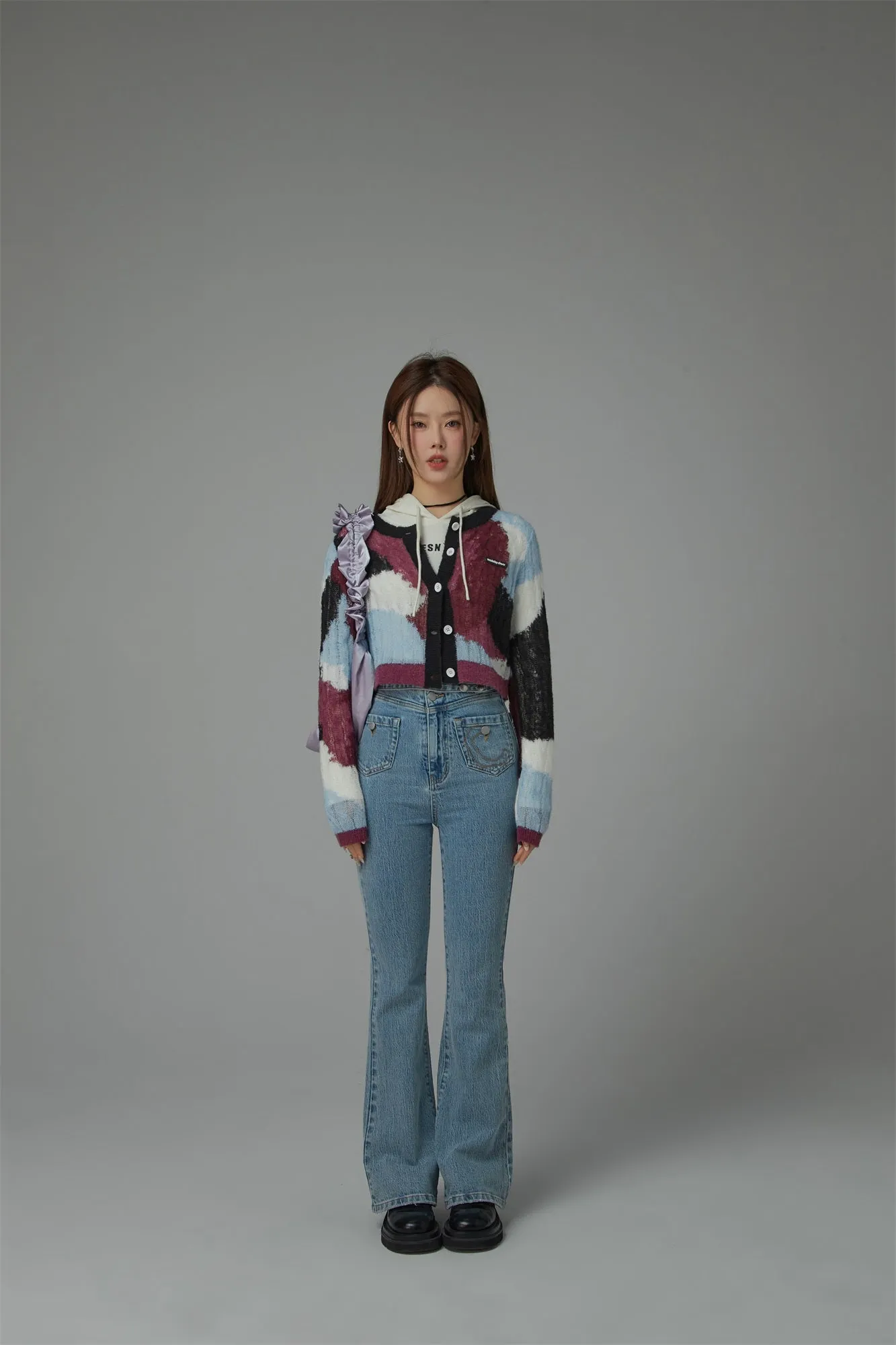 Multi-Color Button Cardigan