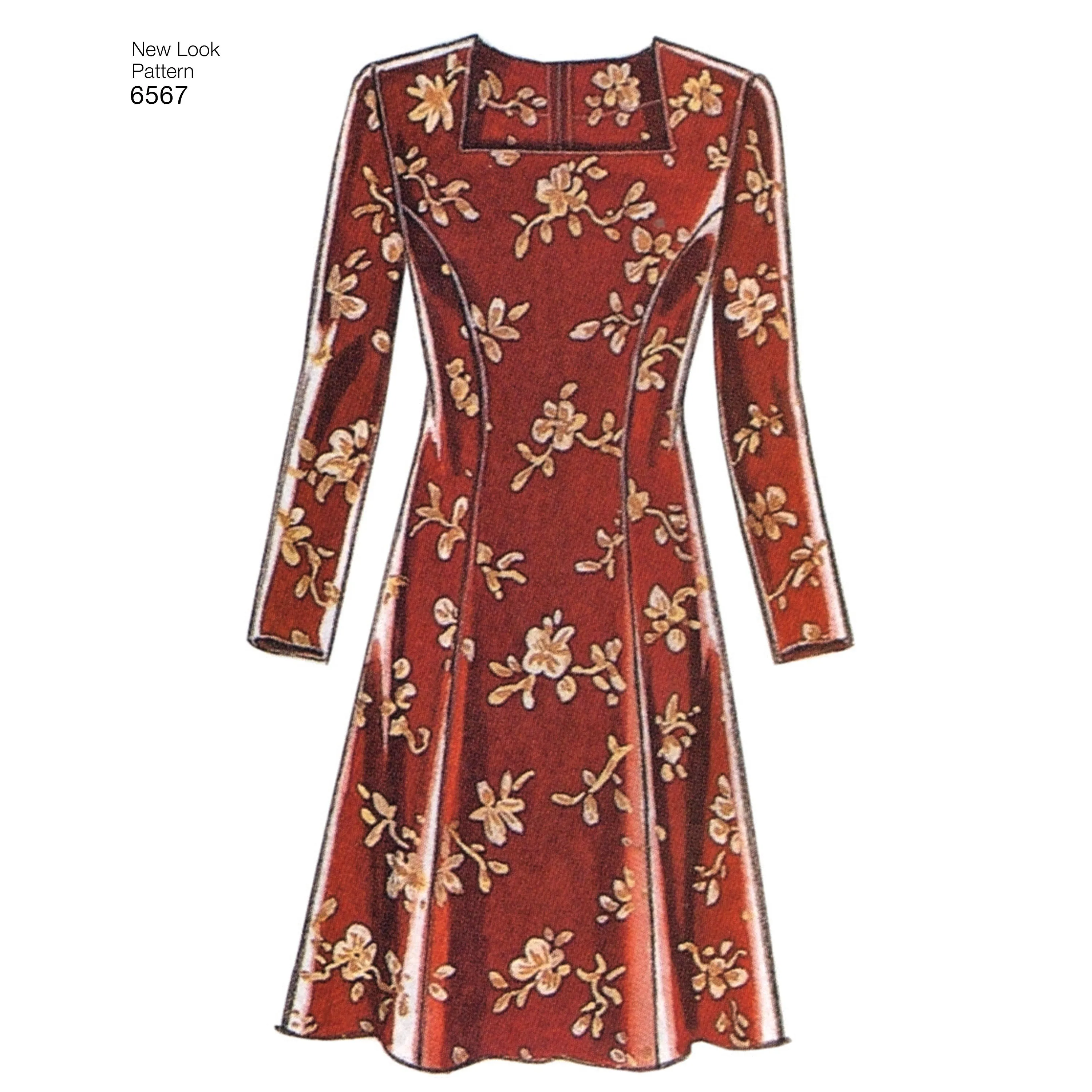 New Look Sewing Pattern 6567 - Misses Dresses