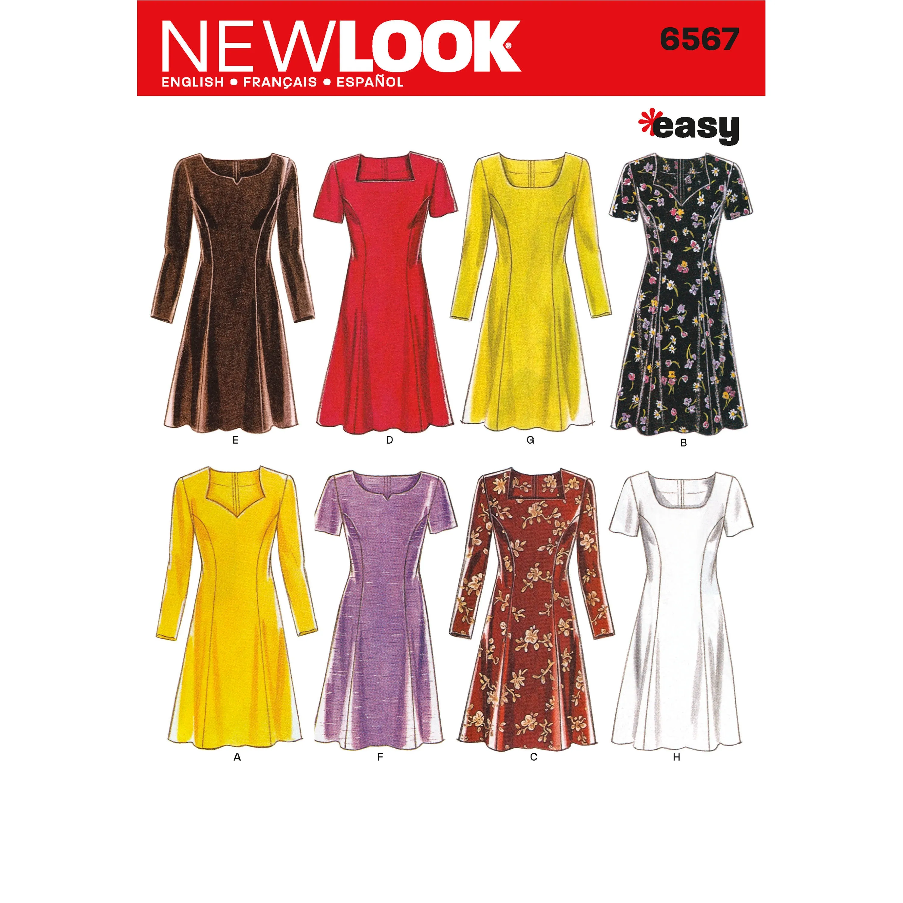New Look Sewing Pattern 6567 - Misses Dresses