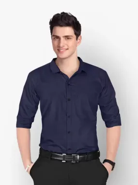 Regular Fit Casual Shirt - Dark Blue