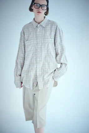 SEA VINTAGE RAW EDGE FLANNEL SHIRT