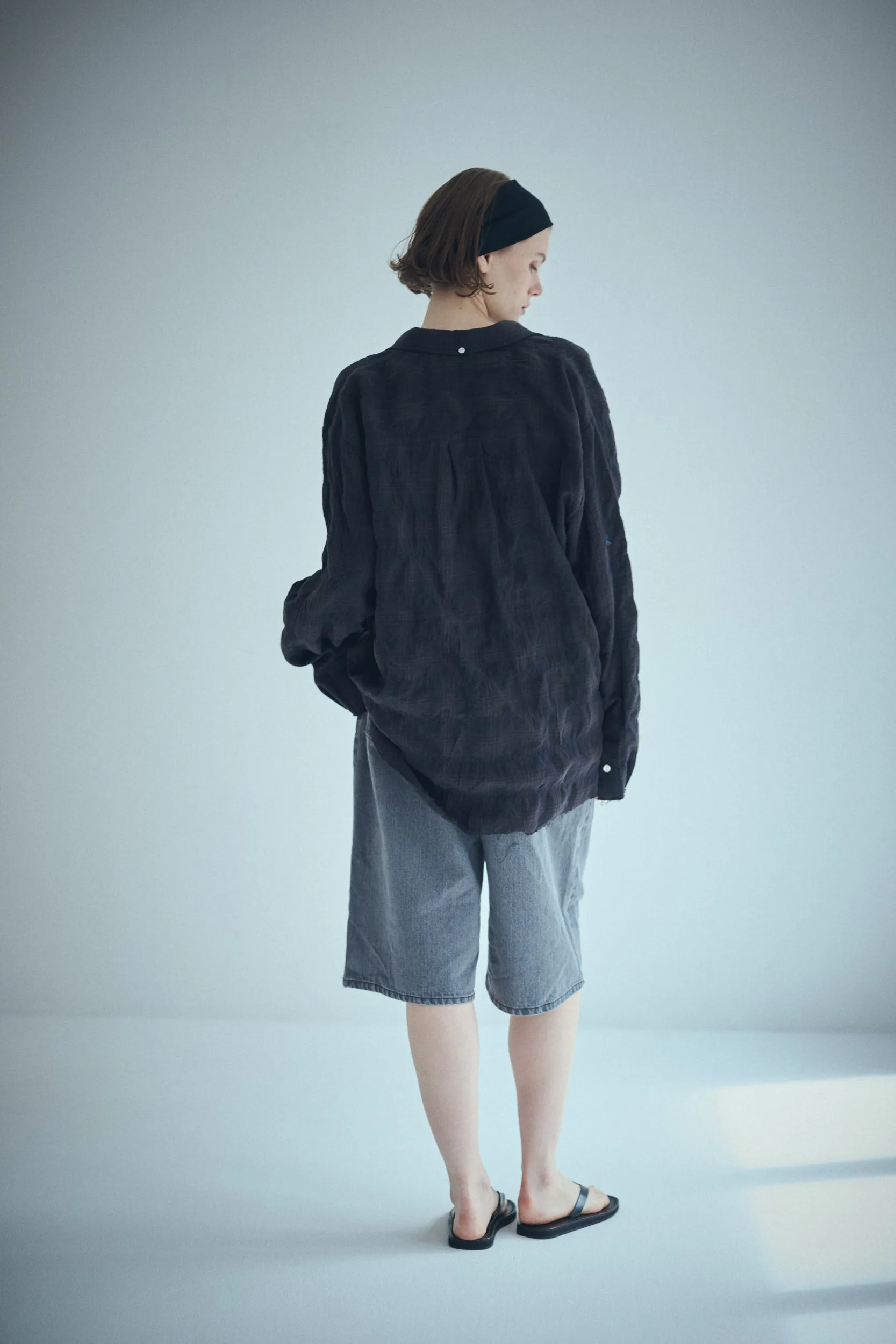 SEA VINTAGE RAW EDGE FLANNEL SHIRT