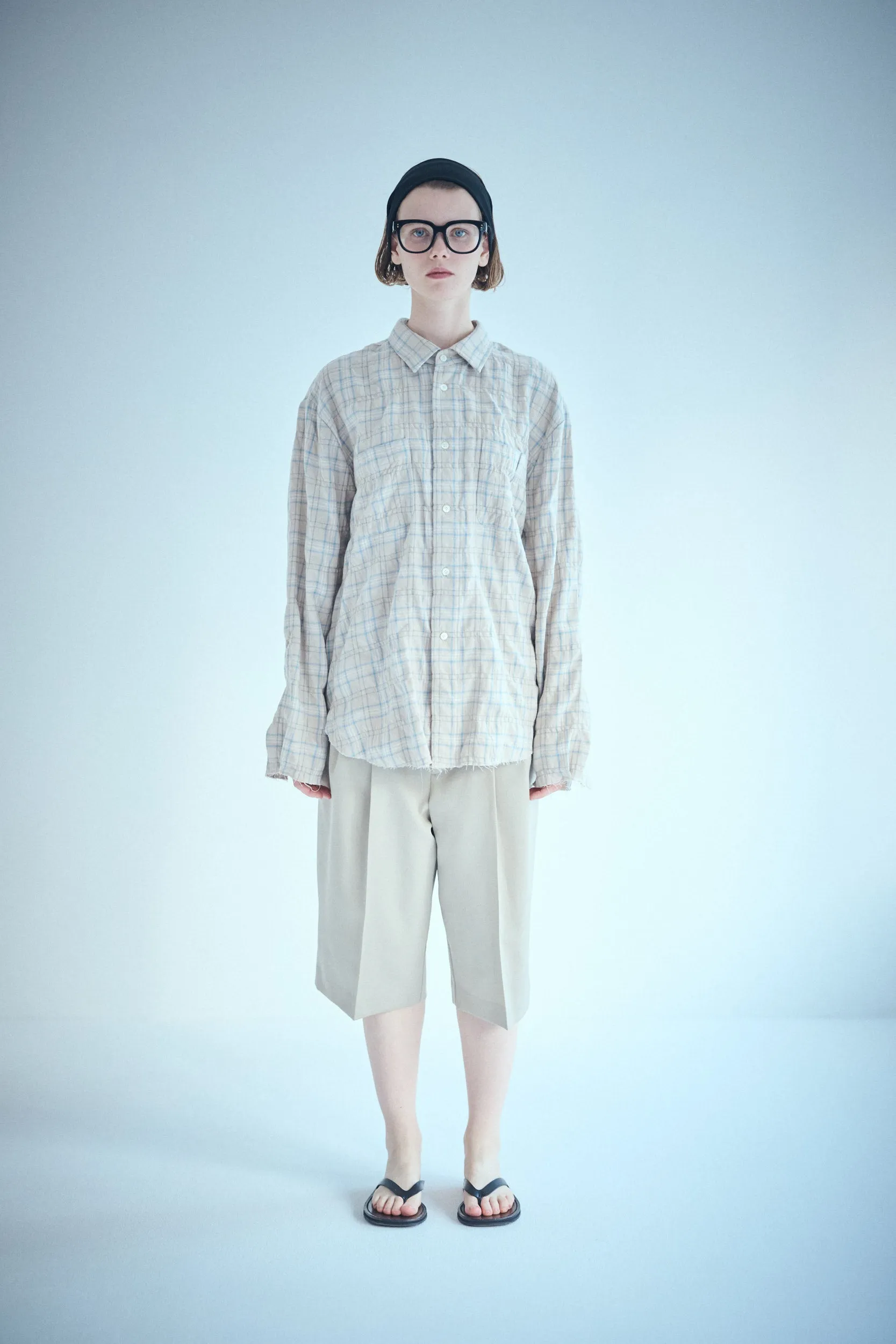 SEA VINTAGE RAW EDGE FLANNEL SHIRT