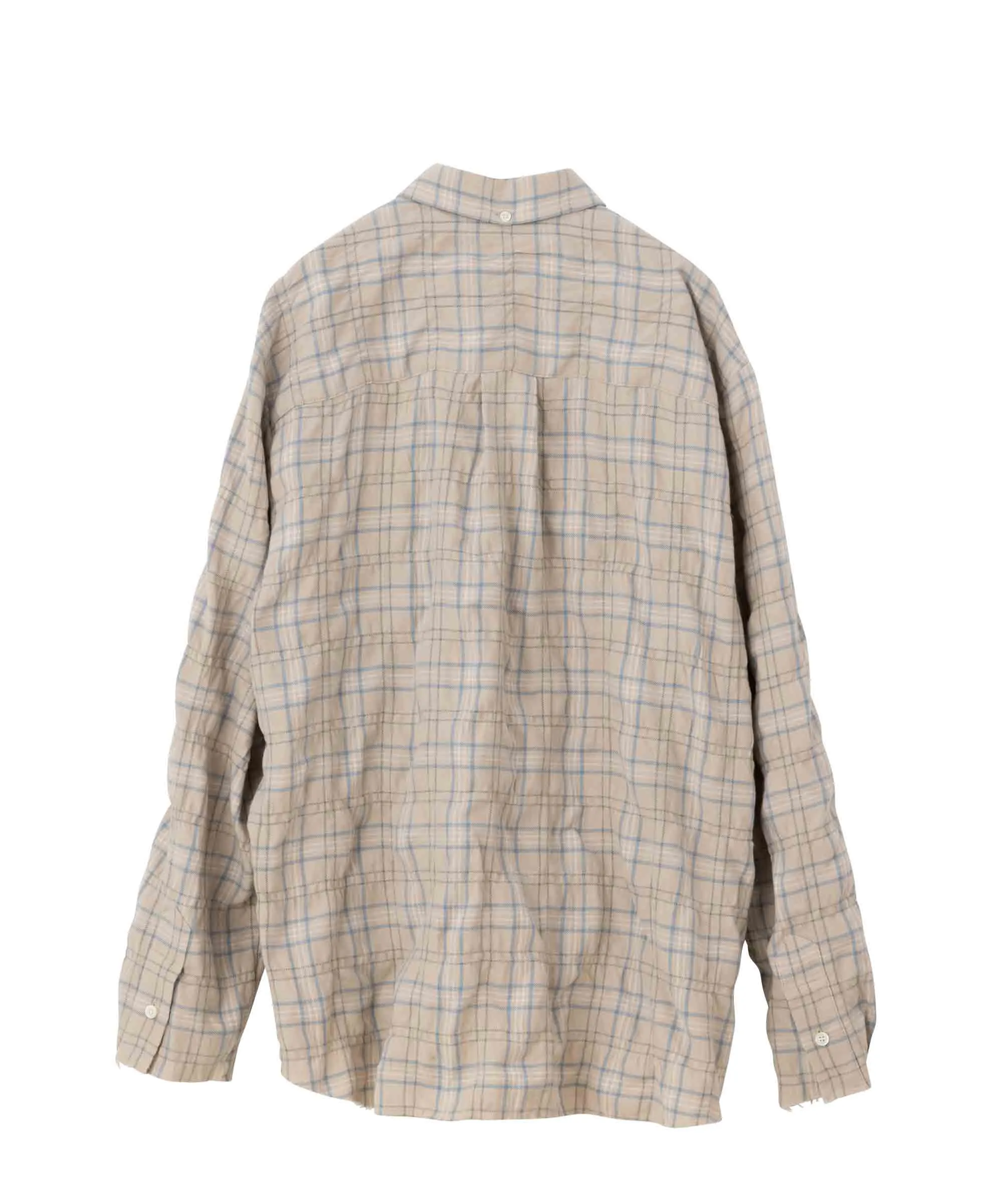 SEA VINTAGE RAW EDGE FLANNEL SHIRT