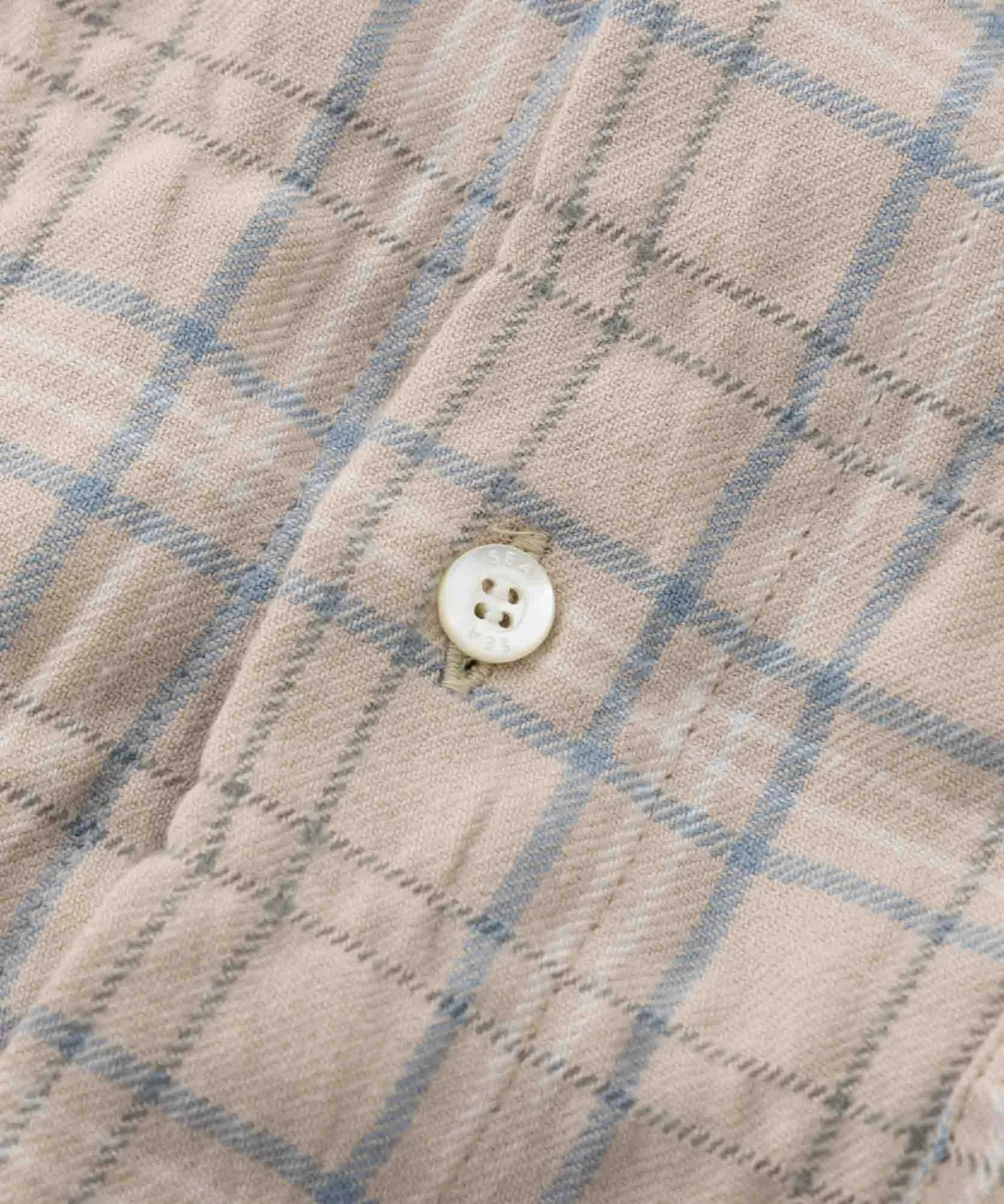 SEA VINTAGE RAW EDGE FLANNEL SHIRT