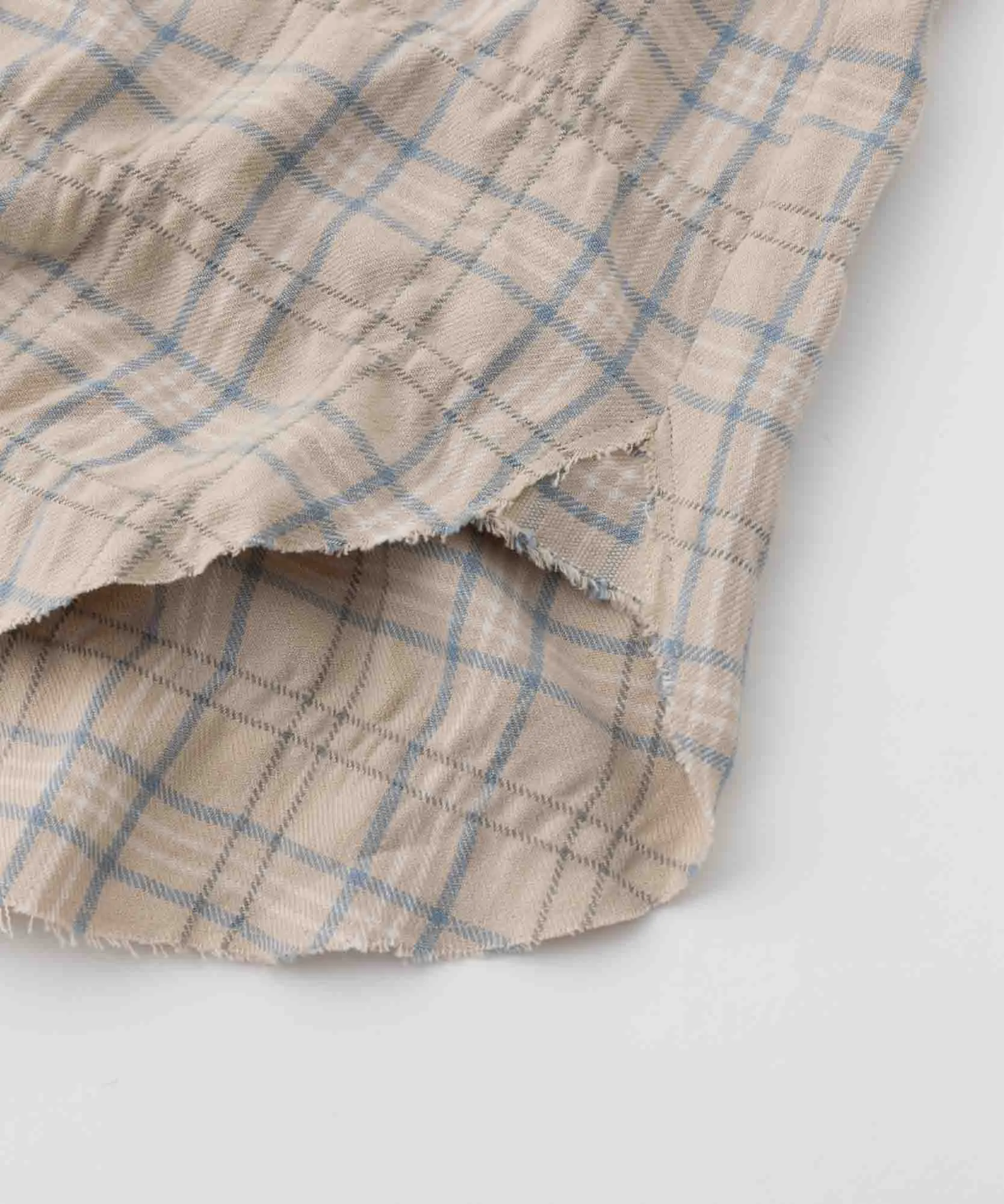 SEA VINTAGE RAW EDGE FLANNEL SHIRT