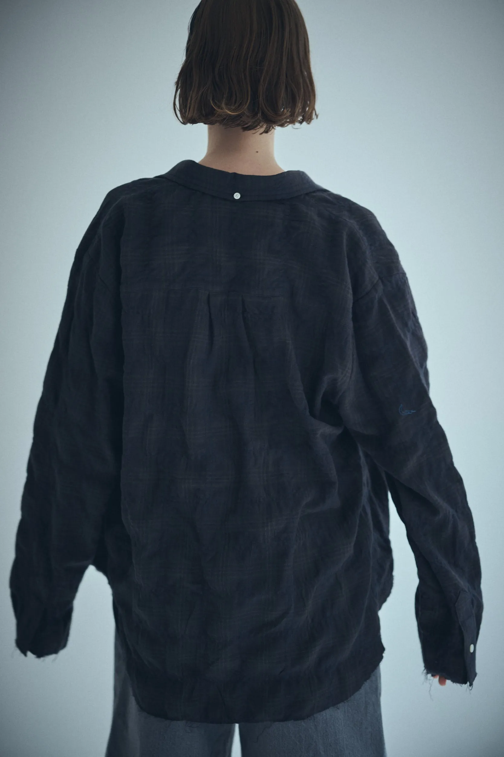 SEA VINTAGE RAW EDGE FLANNEL SHIRT