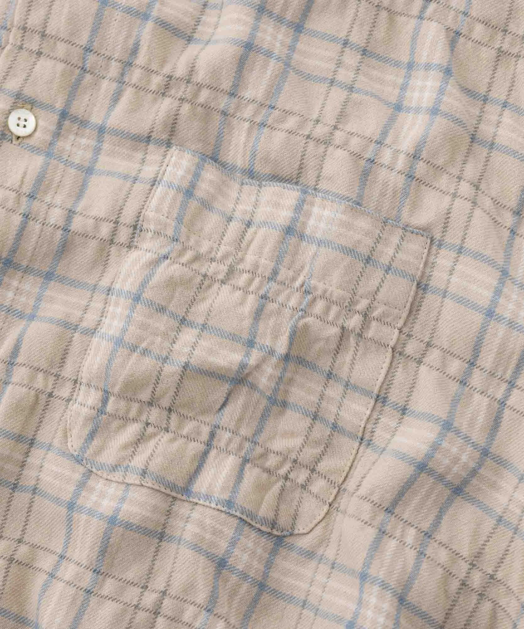 SEA VINTAGE RAW EDGE FLANNEL SHIRT