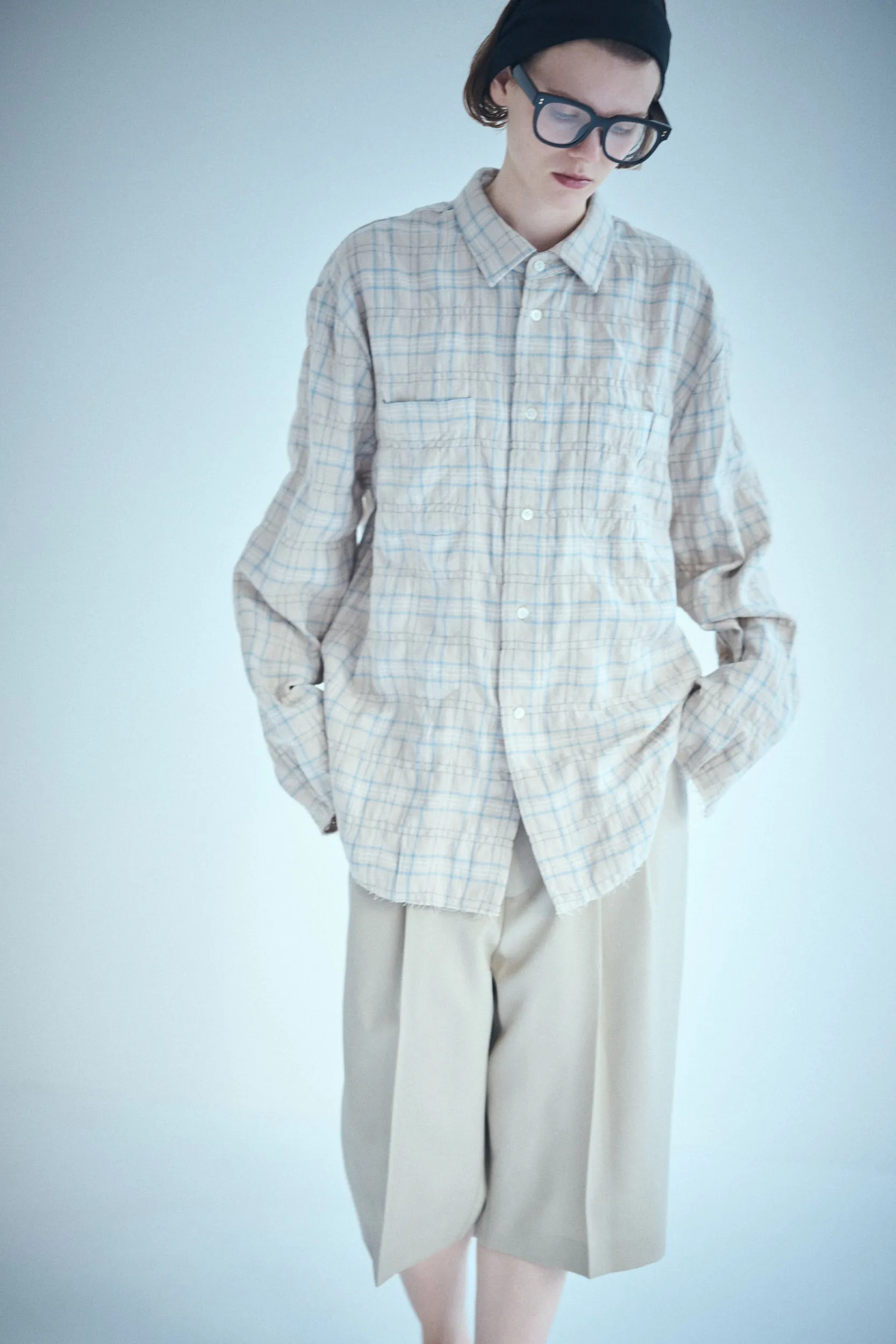 SEA VINTAGE RAW EDGE FLANNEL SHIRT