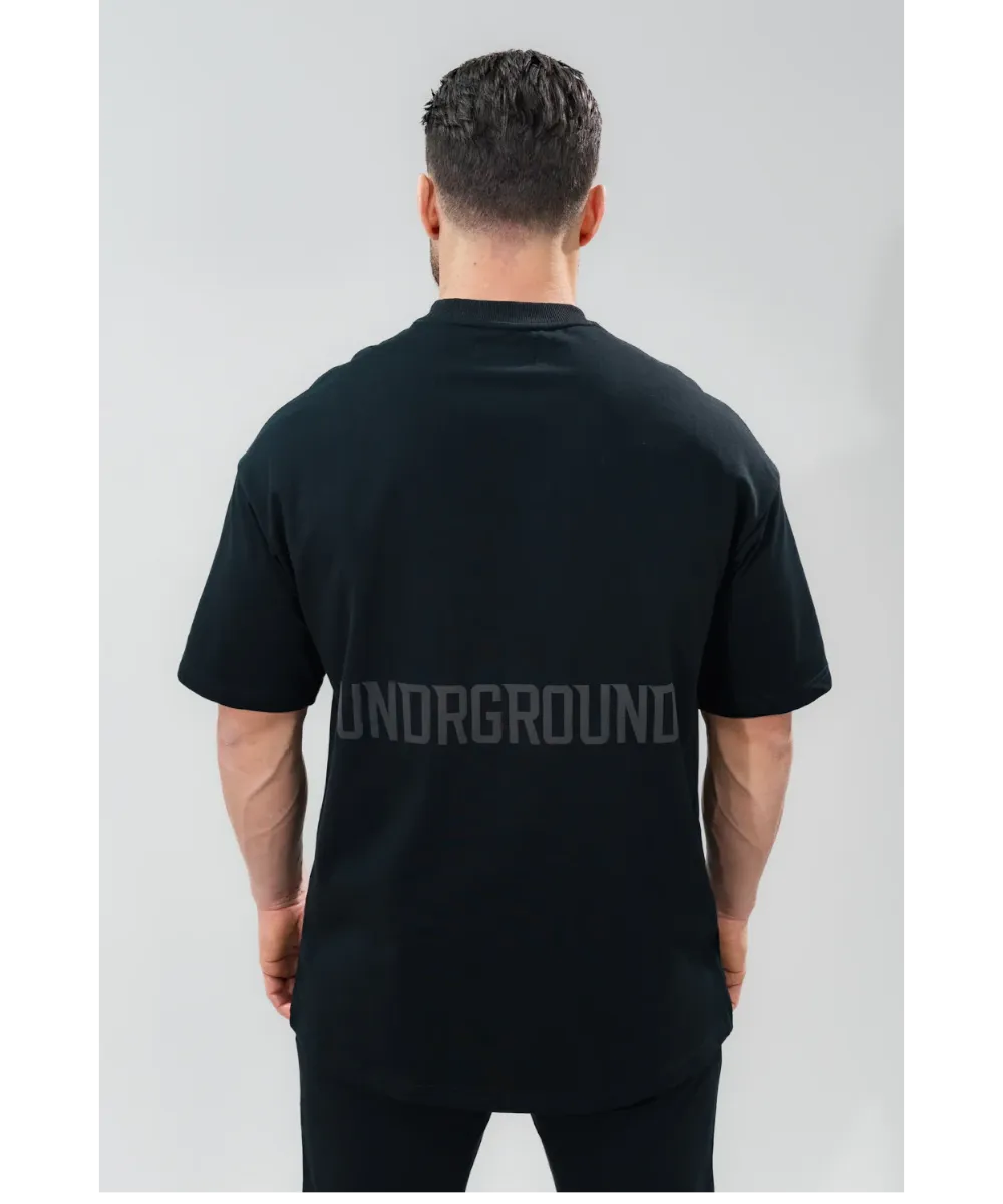 UNDRGROUND Relaxed Fit Tee (Jet Black)