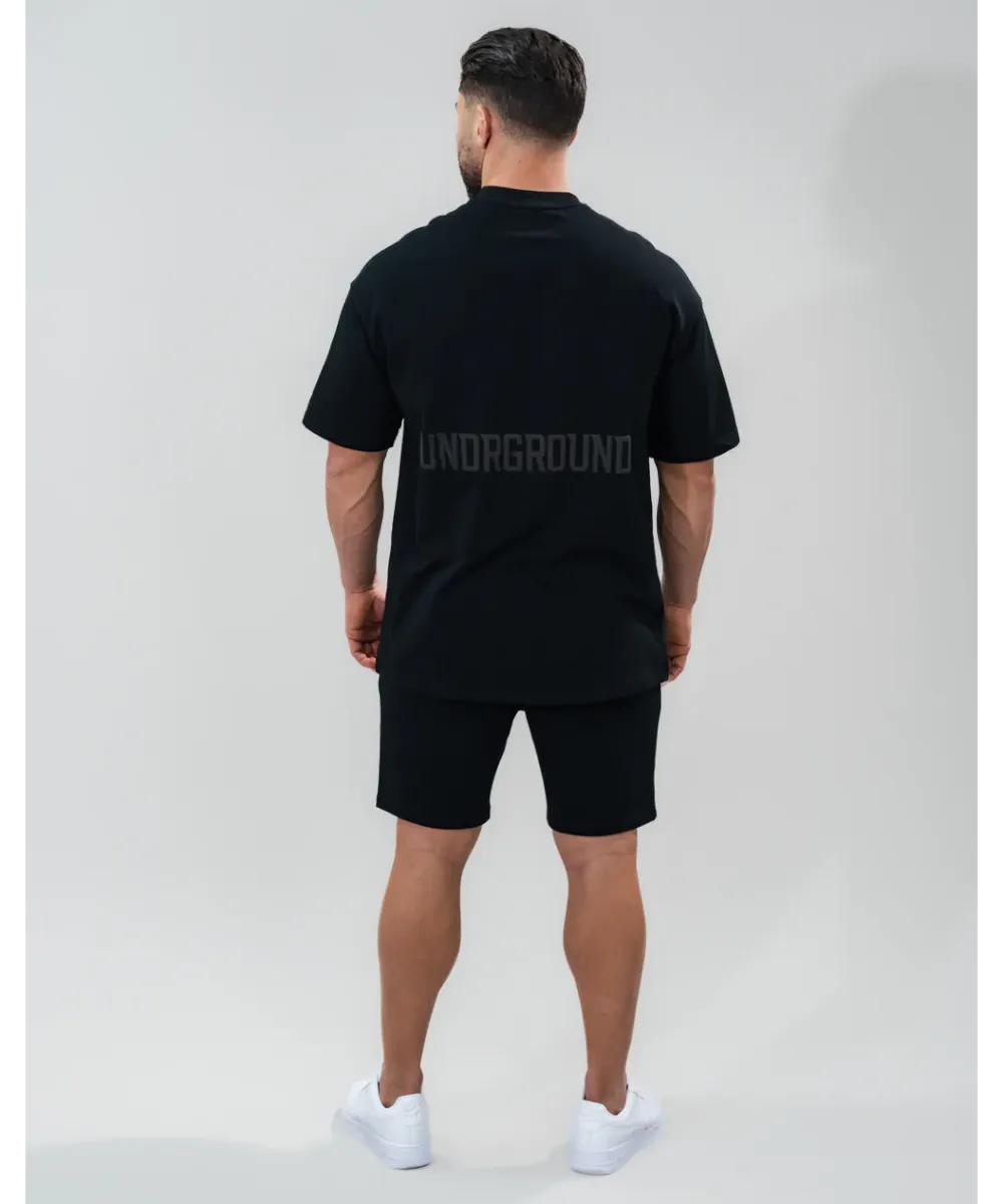 UNDRGROUND Relaxed Fit Tee (Jet Black)