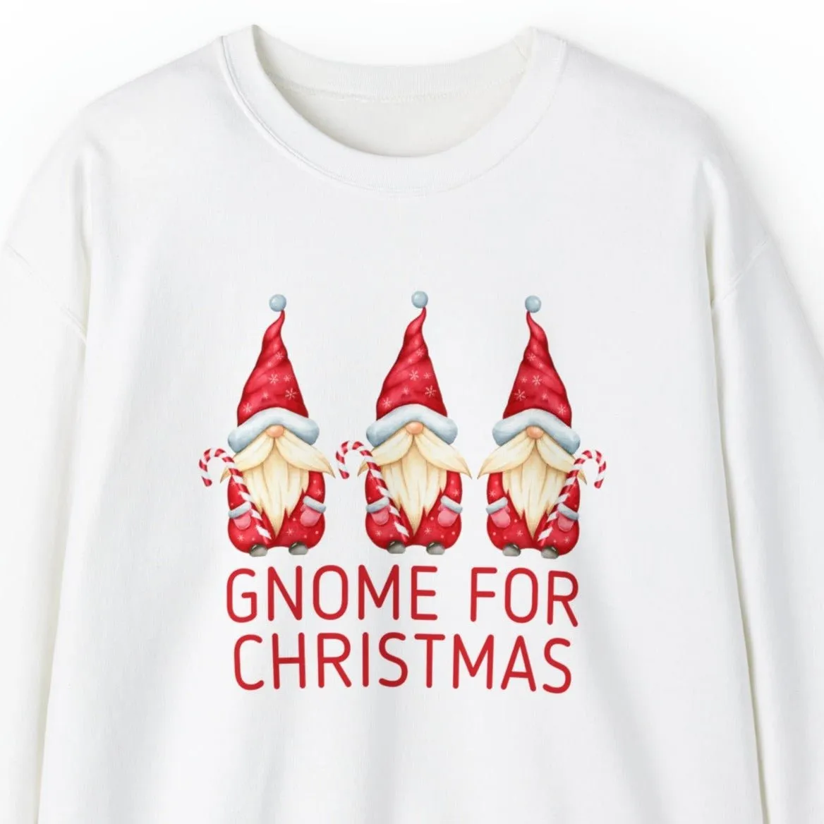 Women's 'Gnome for Christmas' Sweatshirt - Festive Holiday Gnomes Design