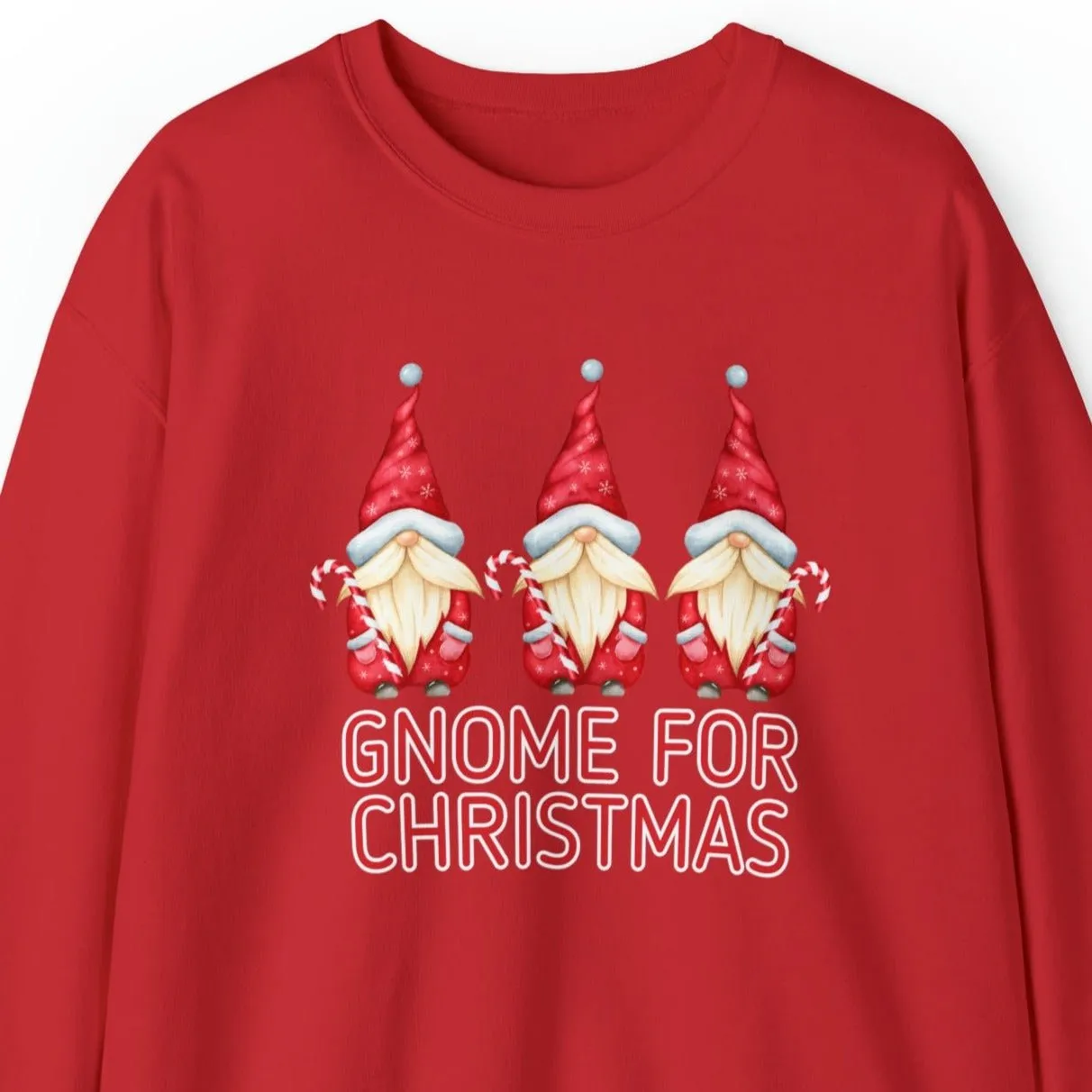 Women's 'Gnome for Christmas' Sweatshirt - Festive Holiday Gnomes Design