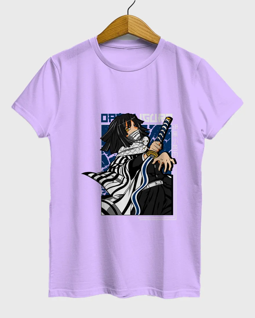Womens Relaxed Fit TShirt Anime Demon Slayer Iguro