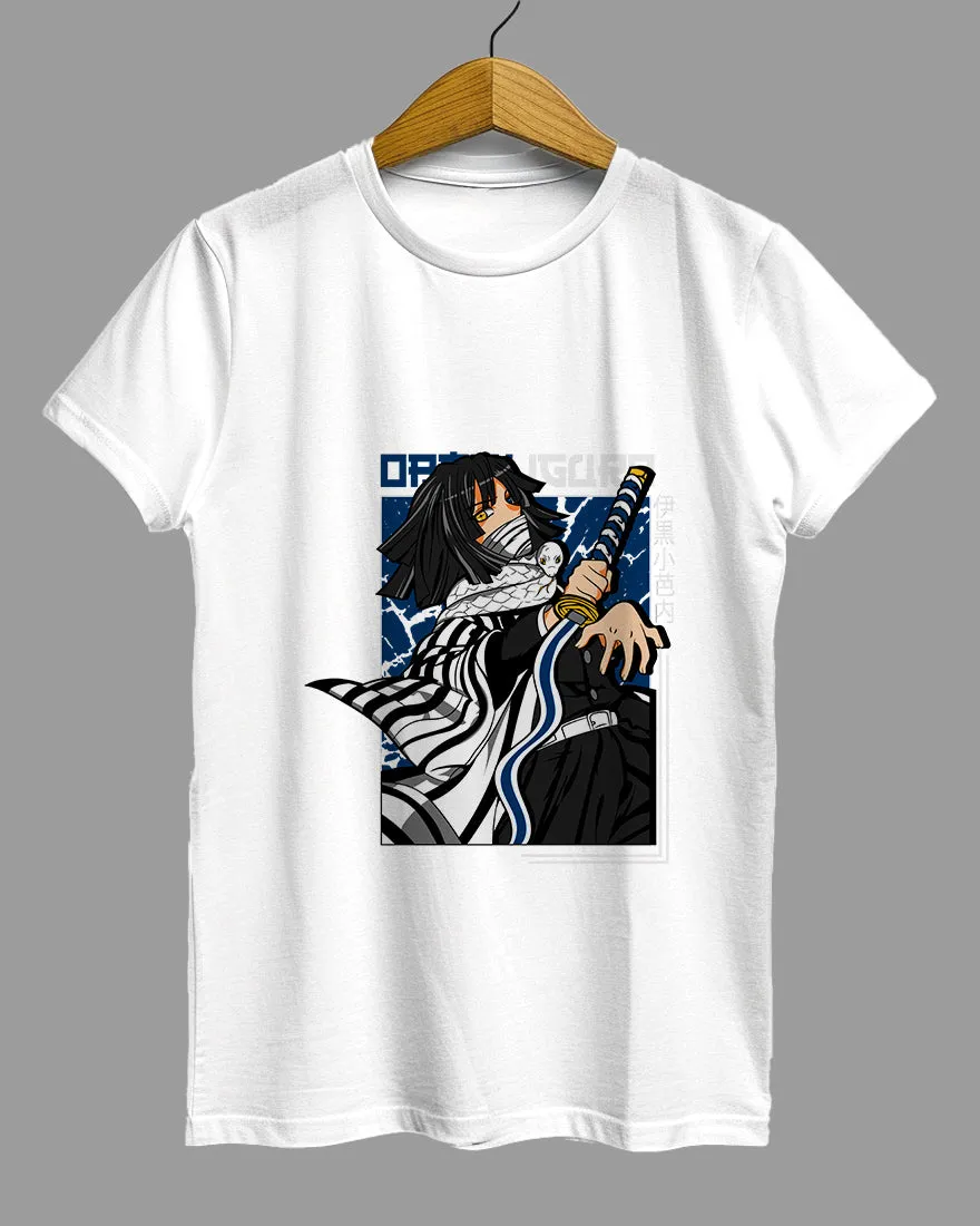 Womens Relaxed Fit TShirt Anime Demon Slayer Iguro